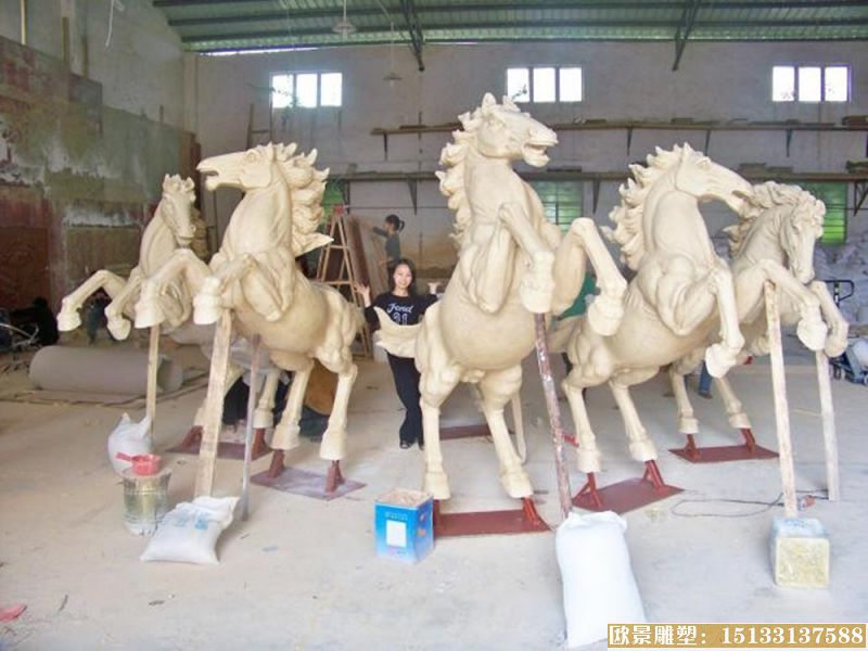 玻璃钢动物马雕塑